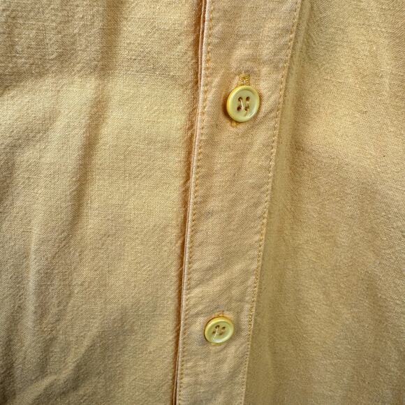 Vintage Coco Beach Club Shirt Sz Small Yellow Cotton Short Sleeve Button Up 90s - Picture 6 of 8